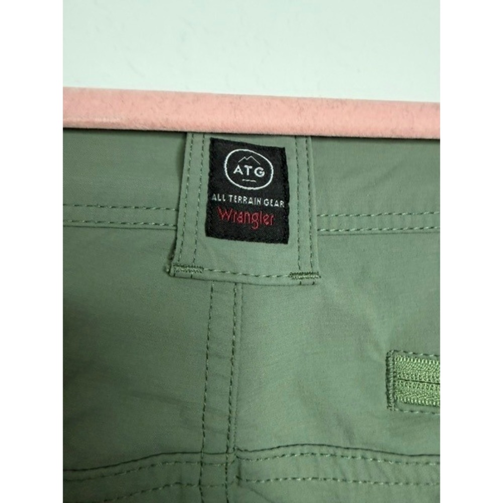 Wrangler ATG All Terrain Gear Mens Green Hiking Pants 32x32 Belted Articulated - Picture 5 of 8